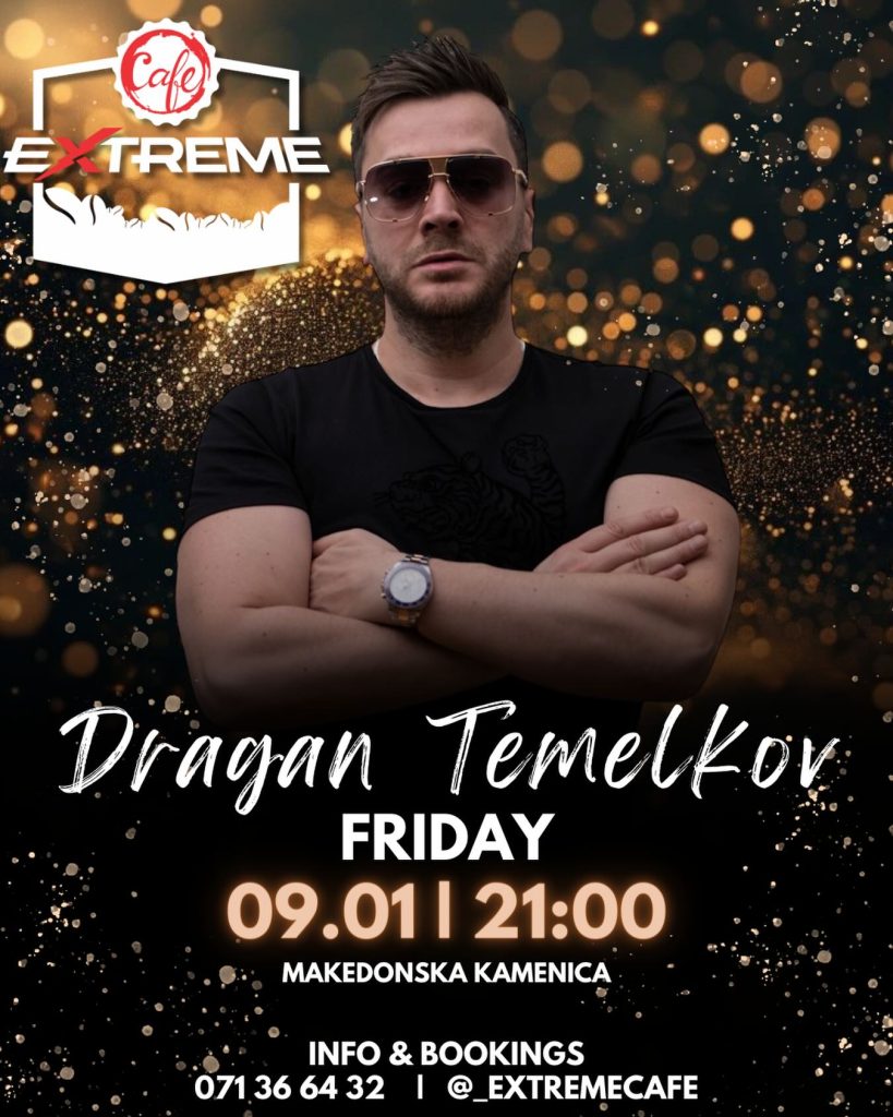 По успешниот прв настап, Драган Темелков се враќа во Extreme Cafe на 9 јануари 1 temelkov